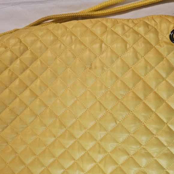 Oliver Thomas Tennis Backpack Drawstring Bag Cinch Yellow - Picture 9 of 15